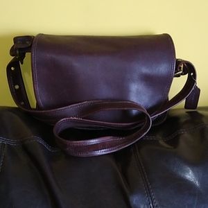 Coach brown shoulder purse